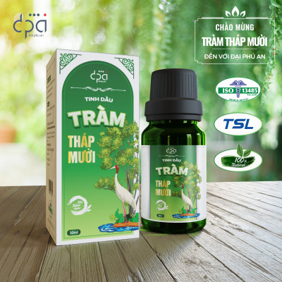 Tinh dầu tràm Tháp Mười Ramsar thương hiệu khu du lịch Tràm Chim Tháp Mười (c/30ml)