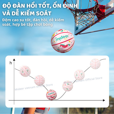 Bóng Rổ Cho Bé Size 5 Mideer Children’s Basketball  Đồ Chơi Vận Động Cho Bé 3,4,5,6,7,8 tuổi