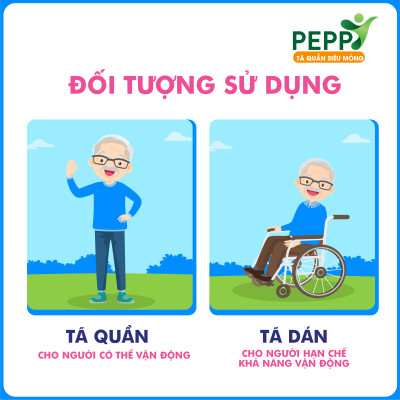 Combo 3 gói Tã/Bỉm Quần Người Lớn, Người Già Peppy Siêu Mỏng, Siêu Thấm, Mềm Mại, Kháng Khuẩn Size M8/L7/XL8