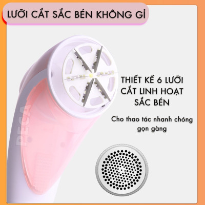 Máy cắt lông xù chuyên nghiệp Kemei KM-1905 hoạt động mạnh mẽ công suất 9W sử dụng sạc USB dùng cắt lông xù thừa trên vải, thú nhồi bông, chăn ga nệm nhanh chống