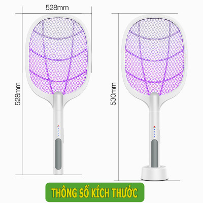 Vợt Muỗi Thông Minh Tự Động Bắt Muỗi Đa Năng 2 Trong 1 Tích Hợp Đèn Led Mã WD947 Loại Tốt, Hàng Chính Hãng