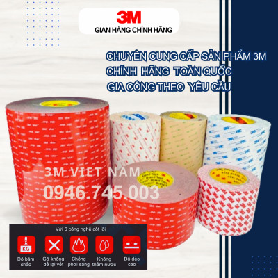 Băng keo cường lực 3M siêu dính 4229P-12 12mm x10m