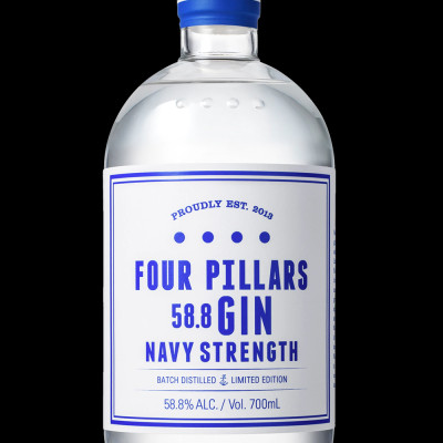 Rượu Four Pillars Navy Strength Gin 58.8% 1x0.7L
