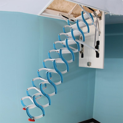 Thang gác mái ốp trần thông minh xếp gọn dễ dàng Chính hãng NIKITA 2024