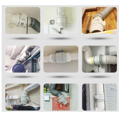 Quạt hút thông gió phi 200 - Quạt hút gió đồng trục cấp khí tươi cho công trình nhà - Hàng chính hãng GDXLFJ siêu chống ồn