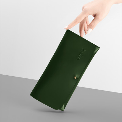 Bộ Cọ Cá Nhân 12 cây & Ví Xanh Rêu VACOSI CENTREPIECE BRUSH SET - BC35