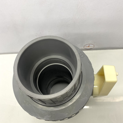 Van hai (2) đầu rắc co 114 nhựa PVC Jiarong _ UB040