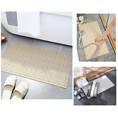 Thảm Lót Chân Nhà Tắm 70cm Cao Su Chống Trơn Trượt - Miếng Lót Sàn Phòng Tắm Ô Vuông Silicon