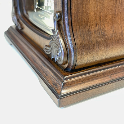 Đồng hồ Để bàn Rhythm CRH209UR06 – Kt 21.0 x 37.0 x 12.5cm, Vỏ gỗ. Dùng Pin.