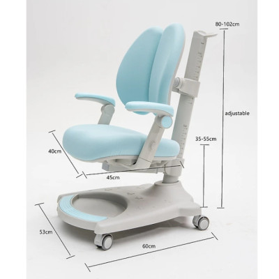 Ghế học sinh chống gù đa năng Tundo nâng hạ chiều cao tay gạt CT G06 có khóa bánh trọng lực, xoay 360 độ