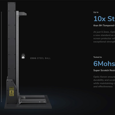 Kính Cường Lực Gốm Nano UNIQ OPTIX XENON Cho iPhone 16 Pro Max Với Chất Liệu Gốm Thủy Tinh NANOCERAM Cao Cấp Hàng Chính Hãng