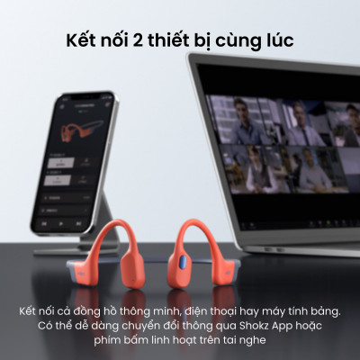 [MỞ BÁN] Tai Nghe Thể Thao Truyền Âm Thanh Qua Xương SHOKZ OPENSWIM PRO S710 Bluetooth Kết Hợp Lưu Trữ MP3 32GB - Hàng Chính Hãng