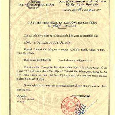 Hải Tảo Ngọc Hồ PQA Hỗ Trợ Bổ Sung I-Ốt Từ Tảo Biển Giúp Giảm Nguy Cơ Bị Bệnh Tuyến Giáp Hộp 10 Ống