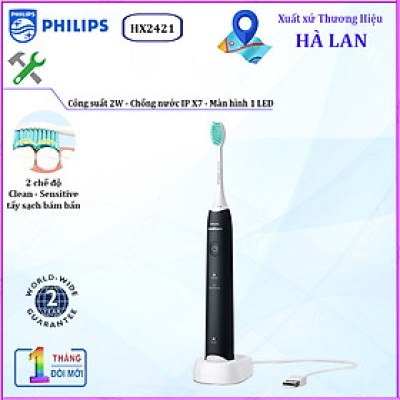 Bàn chải đánh răng điện Philips HX2421-Hàng chính hãng