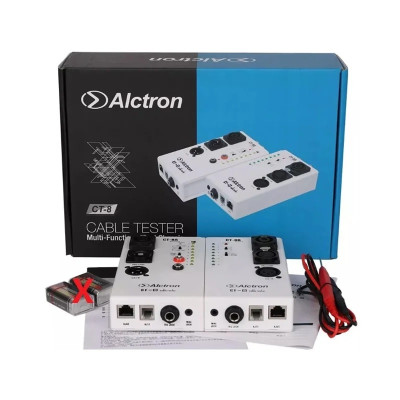 Hàng Chính Hãng - Bộ Test Cáp Âm Thanh CT-8 - Kiểm Tra Toàn Diện XLR, Speakon, TRS, RCA, BNC, JACK 3.5mm,...Xác Định Lỗi Tiếp Địa, Nhiễu Âm, Kiểm Tra Cáp Dài Lên Tới 1000m Độ Bền Cao Pin 9V Tiết Kiệm Thời Gian Khắc Phục Nhanh Chóng - Alctron