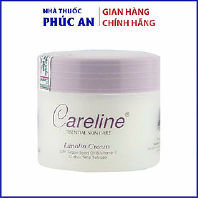 Kem dưỡng da mỡ cừu Careline Lanolin Cream 100ml giúp dưỡng ẩm, làm trắng, chống lão hoá và mềm da