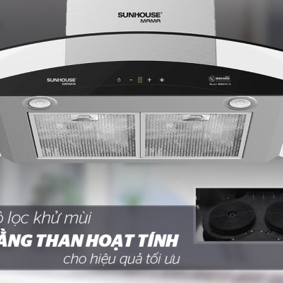 Máy Hút Mùi Kính Cong Sunhouse MMB6682-70 - Hàng Chính Hãng