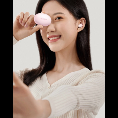 Tai nghe Wiwu ZERO BEANS T15 cho các thiết bị di động thiết kế tai nhỏ, nhẹ, giảm tiếng ồn vật lý, đeo lâu không bị đau tai - Hàng chính hãng