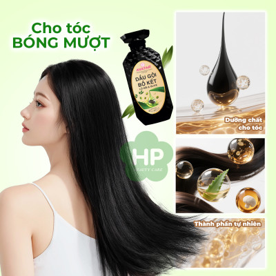 Dầu Gội Phục Hồi Tóc Suôn Mượt Avatar Bồ Kết Lô Hội Và Olive 600mL