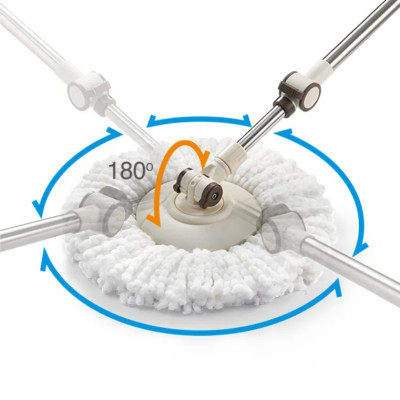 Bộ Cây Lau Nhà Dual Bucket Spin Mop 450x235x240mm - ETM478