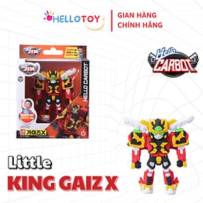 Đồ chơi Robot Little King Gaiz X HC-F-010SD, mô hình nhựa PVC, không dùng pin, phù hợp cho trẻ trên 37 tháng tuổi, có QR code, chất liệu an toàn, màu sắc bắt mắt
