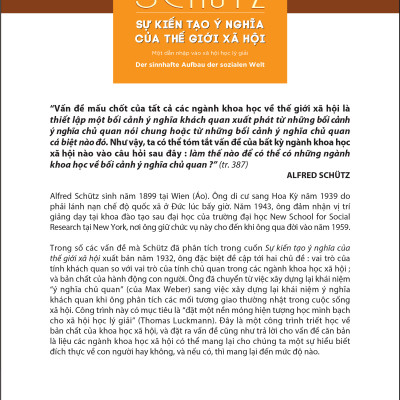 Sự Kiến Tạo Ý Nghĩa Của Thế Giới Xã Hội