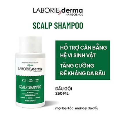Dầu gội hỗ trợ cân bằng hệ vi sinh da đầu LABORIE derma Scalp Shampoo 250ml