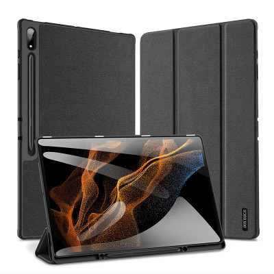 Bao Da Cho Samsung Galaxy Tab S10 FE , S10 FE Plus Chính Hãng Dux Ducis Domo Có Khay Đựng Bút Tiện Lợi- Hàng nhập khẩu