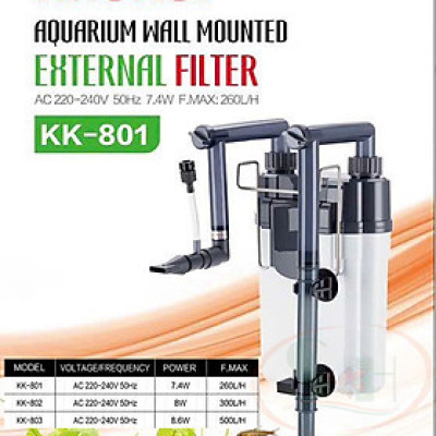 Lọc treo KaoKui Wall Mounted Filter KK 801 / 802 / 803 bể cá tép thủy sinh