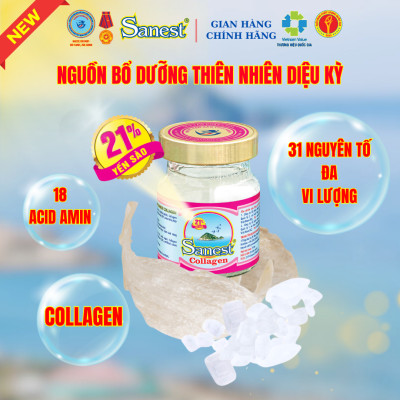 NEW [ Combo 20 lọ] Nước Yến sào Khánh Hòa Sanest 21% - Collagen