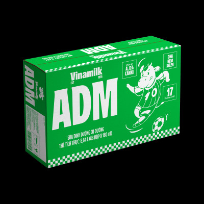 Thùng 48 Hộp sữa dinh dưỡng Vinamilk ADM Gold IQ có đường 180ml