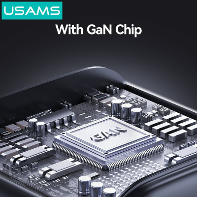 Củ Sạc Nhanh 2 cổng C+A USAMS CC270 30W (GaN Charger) Hàng Chính Hãng