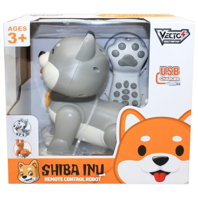 Đồ Chơi Robot Chú Chó Shiba Năng Động Có Điều Khiển - Vecto VTK47/GY - Màu Xám