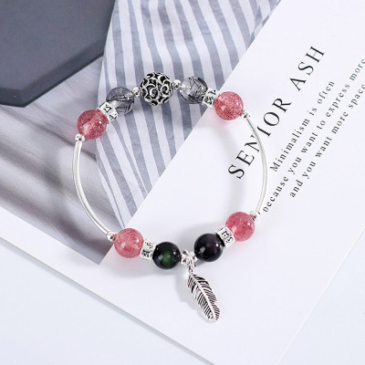 Vòng cặp nam nữ đá thiên nhiên phối charm bạc - Ngọc Quý Gemstones