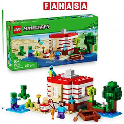 Đồ Chơi Lắp Ráp Pháo Đài TNT Trong Rừng - Lego Minecraft 21275 (287 Mảnh Ghép)