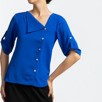 Áo Kiểu Công Sở Thời trang thiết kế Hity TOP101 (Xanh Midnight)