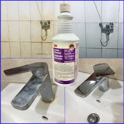 Dung dịch tẩy ố kính xe Ô Tô, vảy cá trên vách kính, tẩy rỉ sét inox, vệ sinh bồn tắm 3M 946ml