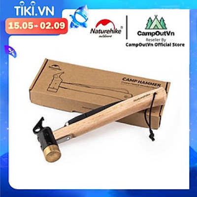 Đồ cắm trại búa thép đóng cọc lều Naturehike campoutvn NH20PJ083 du lịch dã ngoại đẹp sang glamping đúc nguyên khối A198