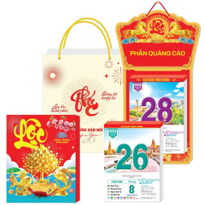 Lịch Bloc Cực Đại 2026 - Sắc Màu Thế Giới - Hạnh Phúc - Đại Việt Á DVA08 - Chữ Lộc