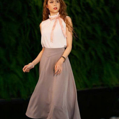 Áo Cổ Lọ Thắt Nơ Hồng Charlotte TOP177 thời trang thiết kế Hity
