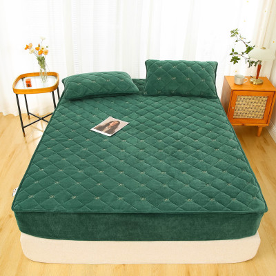 Thảm nỉ bọc đệm LYG thêu họa tiết siêu êm ái tặng kèm 2 vỏ gối cùng màu