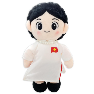 Gấu Bông Đồng Chí Hậu Phương 25 cm - ZooZoo - Áo Dài Trắng