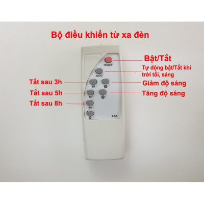 Đèn năng lượng mặt trời Max Tech 180W - 60W - 80W - 100W - 45W, Hoàn toàn không sử dụng điện, có điều khiển từ xa - D1147