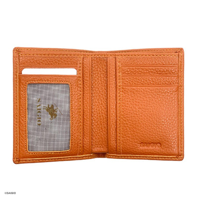 Ví Đứng Nam Mini Nhỏ Gọn, Da Bò SMALL PEBBLE 2 Mềm Mại - Bền Bỉ, Size Tiểu, Chống Xước - Chống Nhăn Tốt, Thiết Kế Đơn Giản, Dáng Đứng - Gập 2, 2 Ngăn Lớn Đựng Tiền Và 9 Ngăn Nhỏ Để Thẻ ATM, CCCD, Thẻ GPLX - Hàng Chính Hãng SAIGIO