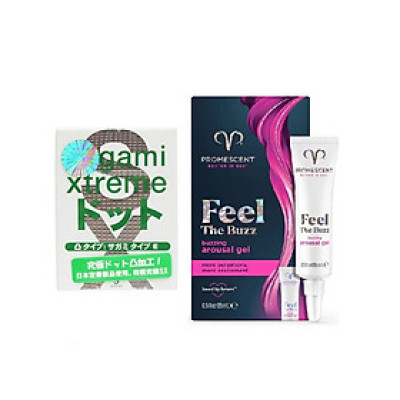 Kem bôi trơn tăng cảm giác cho nữ Promescent kèm Bcs Sagami