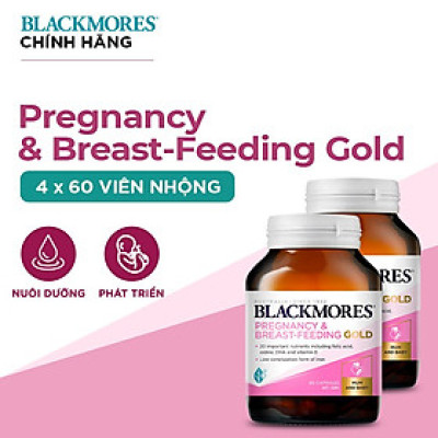 Viên uống bổ sung vitamin tổng hợp cho bà bầu Blackmores pregnancy and breast-feeding gold 60 viên