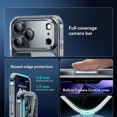 Ốp Lưng cho iPhone Air / iPhone 17 / iPhone 17 Pro / iPhone 17 Pro Max ESR Classic Hybrid Magnetic Case (Camera Control) - Hàng Chính Hãng