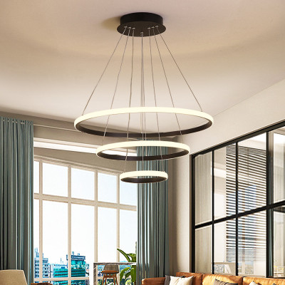 Đèn thả 3 vòng IRENE 3 chế độ màu ánh sáng trang trí nội thất 