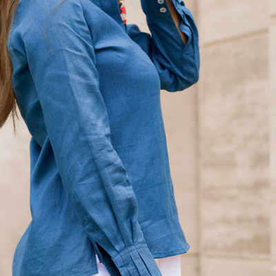 Áo Sơ Mi Linen Baptisia TOP171 Thời trang thiết kế Hity