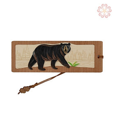 Combo 3 Bookmark Giấy Xoắn Sói Cáo Và Gấu Size 5.2 x13.5